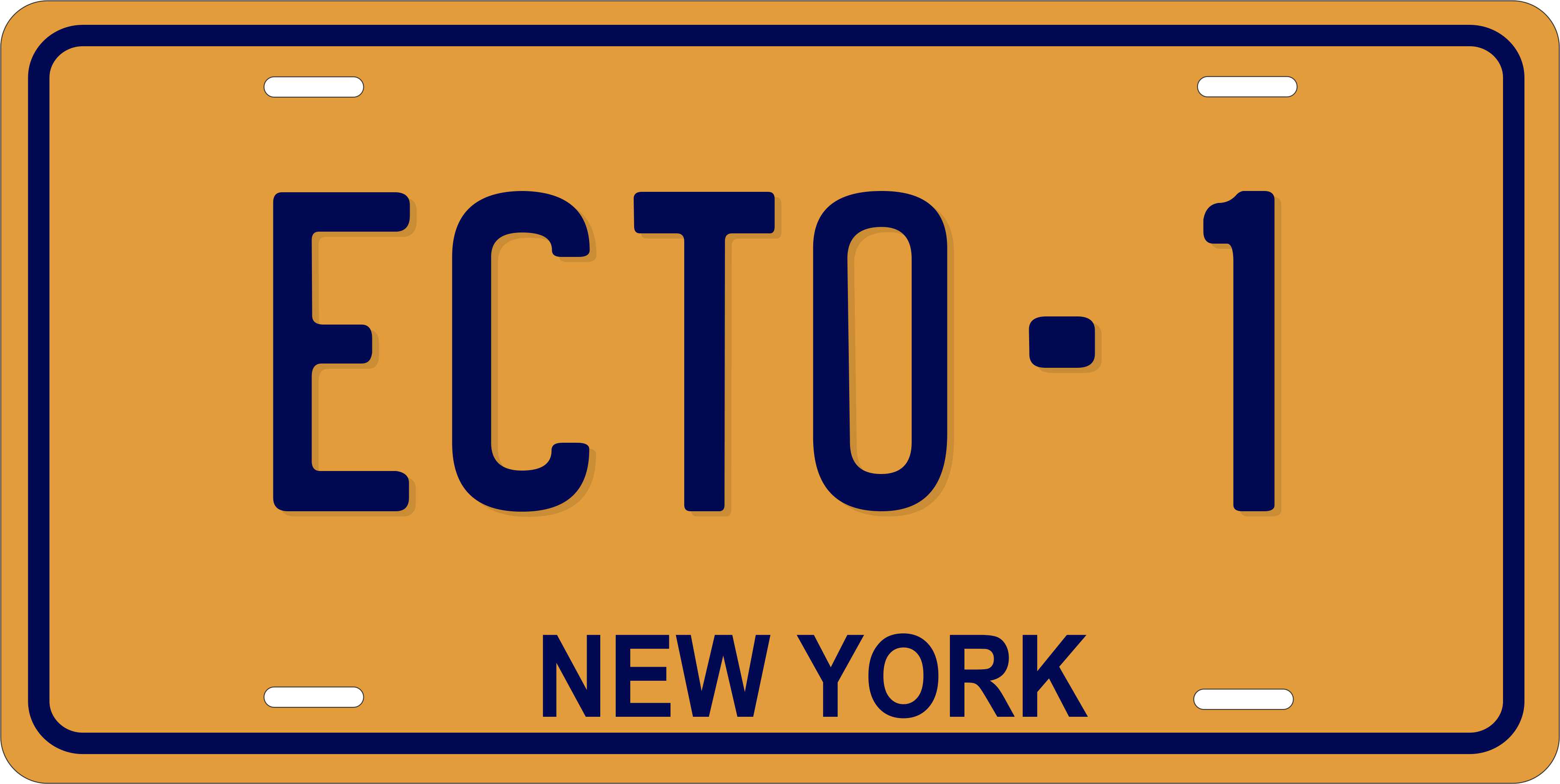 Ecto 1 License Plate Printable Printable World Holiday